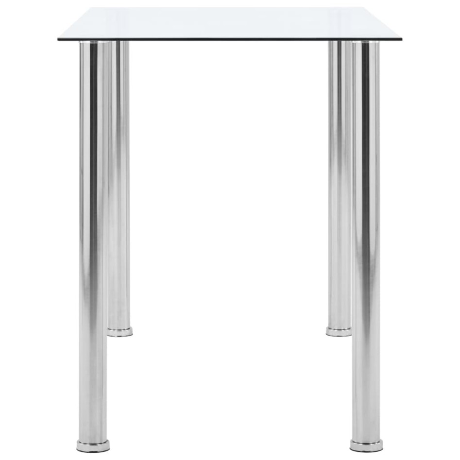 Mesa de comedor vidrio templado transparente 120x60x75