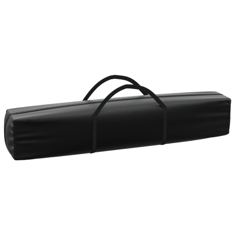 Carpa para fiestas plegable con paredes laterales negro 3x3