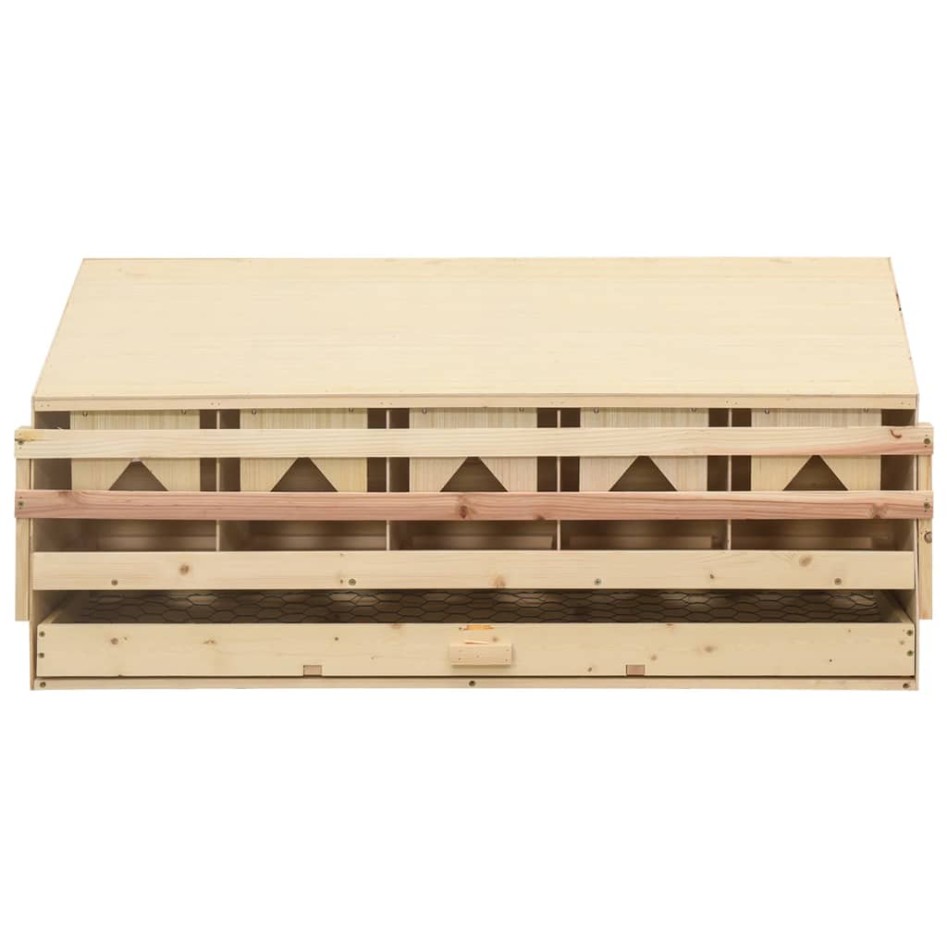 Ponedero para gallinas 5 compartimentos madera pino