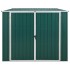 Cobertizo de jardín acero galvanizado verde 195x198x159