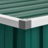 Cobertizo de jardín acero galvanizado verde 195x198x159