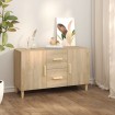 Aparador de madera de ingeniería roble Sonoma 100x36x60 cm