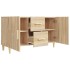 Aparador de madera de ingeniería roble Sonoma 100x36x60