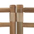 Biombo plegable de 5 paneles bambú y lona 200