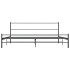 Estructura de cama sin colchón metal gris 180x200