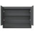 Armario de baño con espejo MDF gris 80x15x60