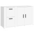Aparador de madera contrachapada blanco 100x33x59,5