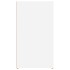 Aparador de madera contrachapada blanco 100x33x59,5