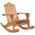 Silla mecedora Adirondack madera maciza