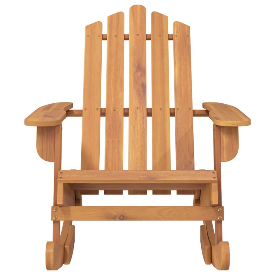 Silla mecedora Adirondack madera maciza