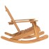 Silla mecedora Adirondack madera maciza