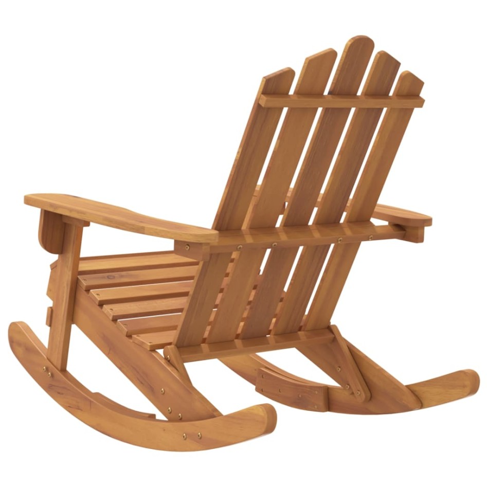 Silla mecedora Adirondack madera maciza