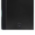 Armario de baño con espejo LED negro brillante 89x14x62