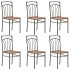 Sillas de comedor 6 unidades MDF