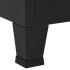 Baúl de almacenaje industrial acero negro 90x40x100