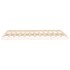 Estructura de cama sin colchón madera de pino blanca 120x200