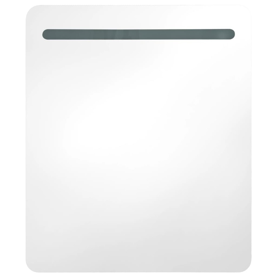 Mueble de baño con espejo LED 68x9x80