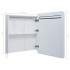 Mueble de baño con espejo LED 68x9x80
