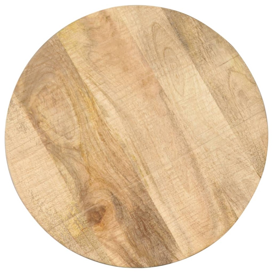 Mesa auxiliar 45x(45-62) cm madera de mango y hierro