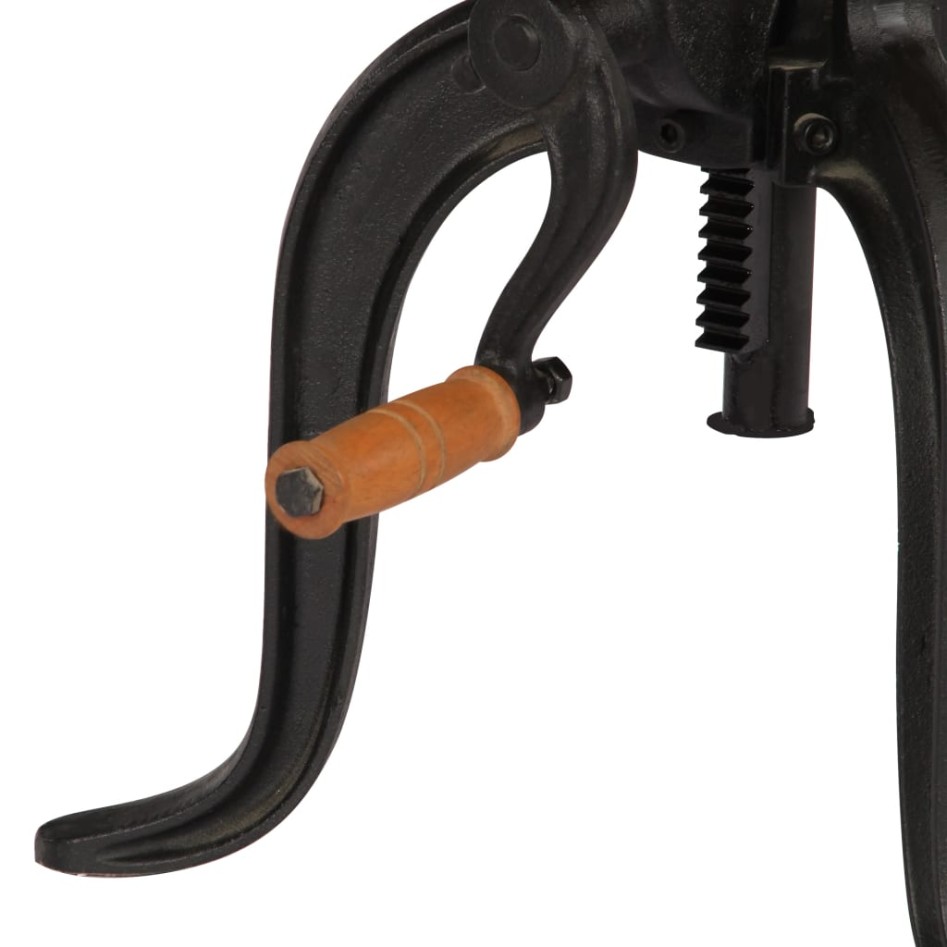 Mesa auxiliar 45x(45-62) cm madera de mango y hierro