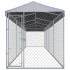 Perrera de exterior con tejado 760x190x225