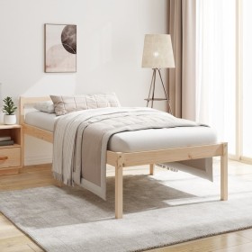 Cama para personas mayores madera maciza de pino 100x200