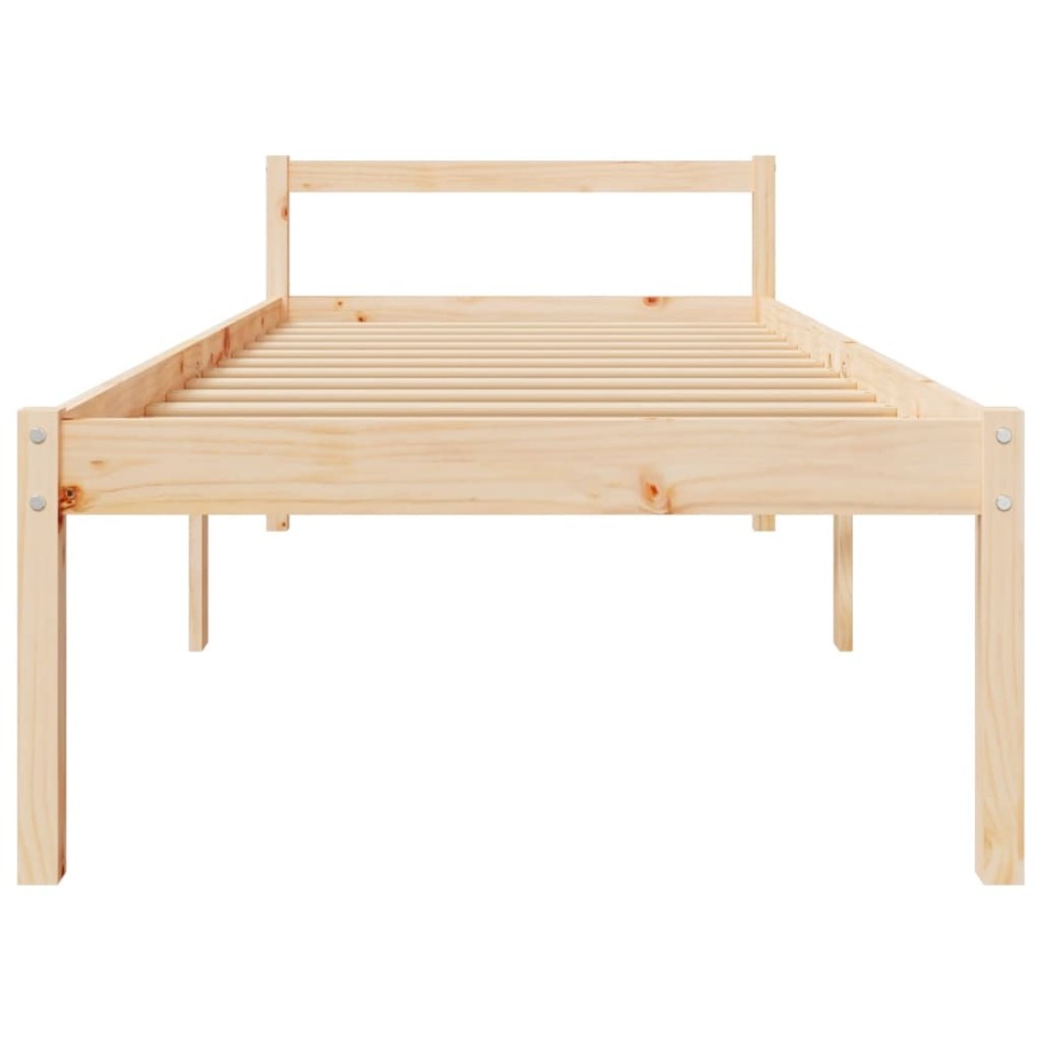 Cama para personas mayores madera maciza de pino 100x200