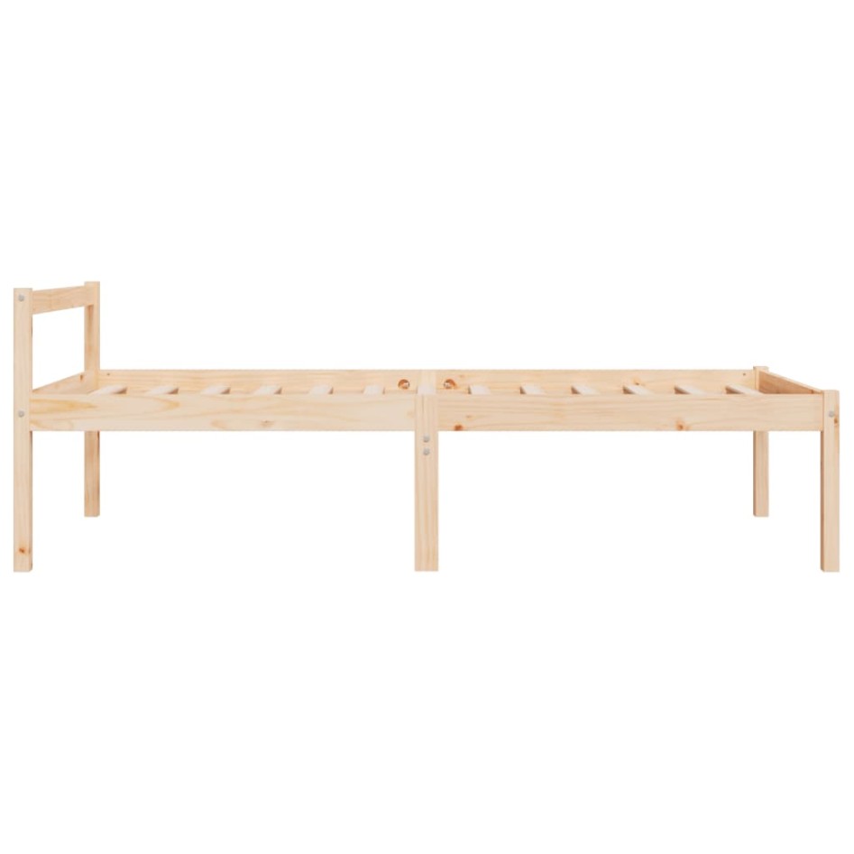 Cama para personas mayores madera maciza de pino 100x200