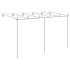 Pérgola de jardín marrón antiguo 6x3x2,5 m