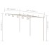 Pérgola de jardín marrón antiguo 6x3x2,5 m