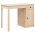 Escritorio de madera maciza de pino 100x50x75