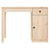Escritorio de madera maciza de pino 100x50x75