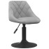 Sillas de comedor giratorias 4 unidades terciopelo gris
