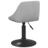 Sillas de comedor giratorias 4 unidades terciopelo gris