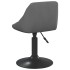 Sillas de comedor giratorias 6 unidades terciopelo gris
