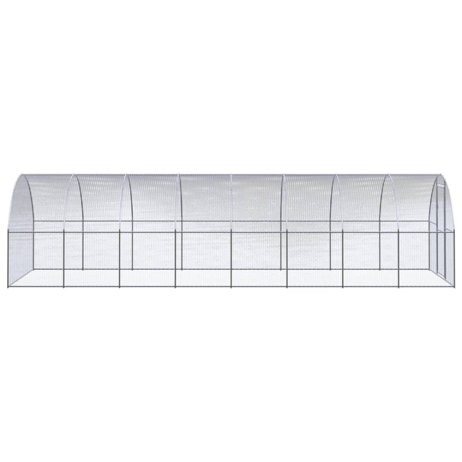 Gallinero de exterior de acero galvanizado 3x8x2