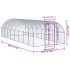 Gallinero de exterior de acero galvanizado 3x8x2