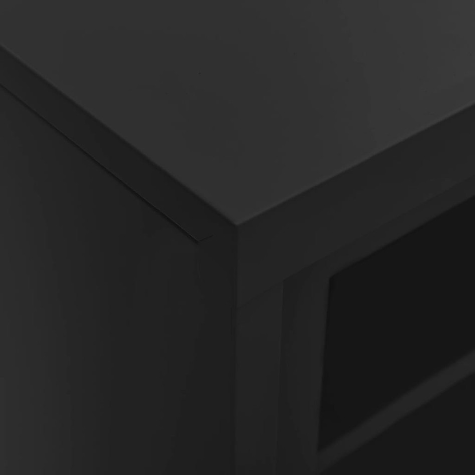 Armario de puerta corrediza con macetero gris antracita