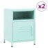 Mesitas de noche 2 uds acero verde menta 35x35x51