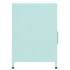Mesitas de noche 2 uds acero verde menta 35x35x51