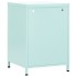Mesitas de noche 2 uds acero verde menta 35x35x51