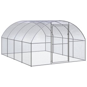 Gallinero de exterior de acero galvanizado 3x4x2