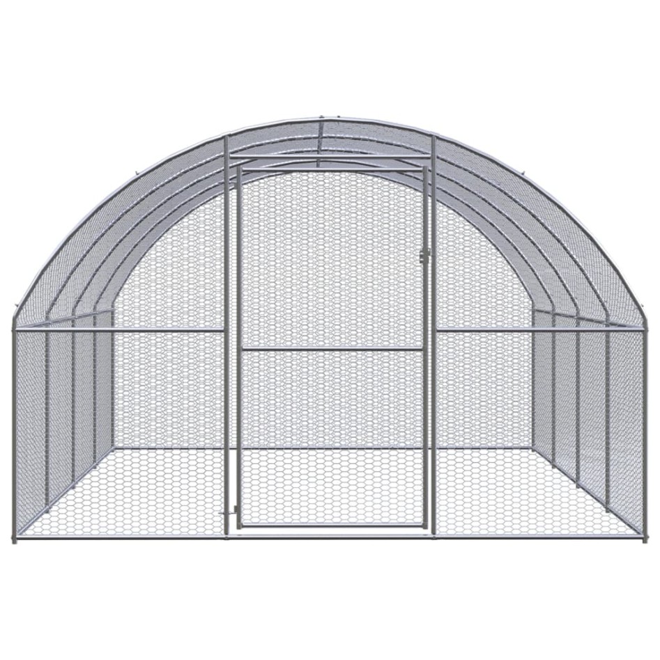 Gallinero de exterior de acero galvanizado 3x4x2