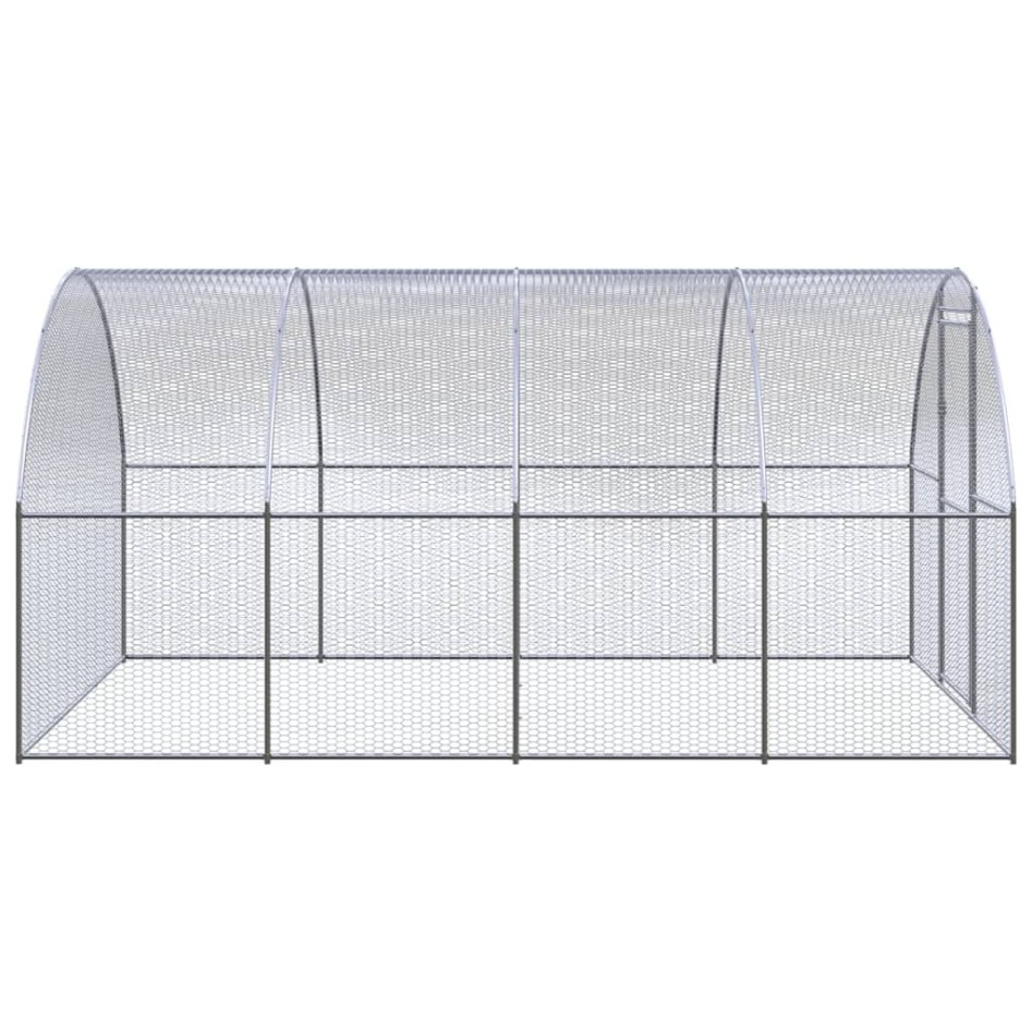 Gallinero de exterior de acero galvanizado 3x4x2