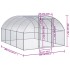 Gallinero de exterior de acero galvanizado 3x4x2