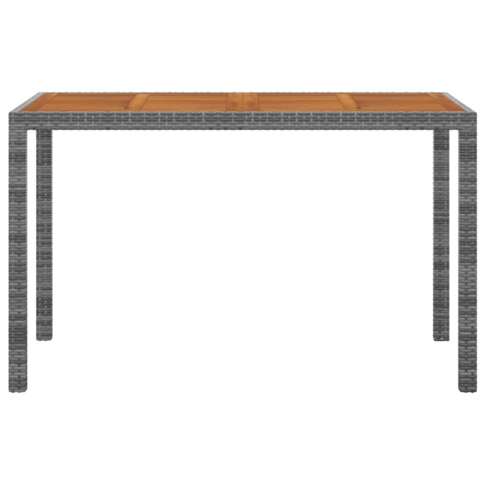 Set de comedor jardín 3 piezas con cojines ratán sintético