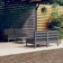 Muebles de jardín 5 pzas con cojines antracita madera de
