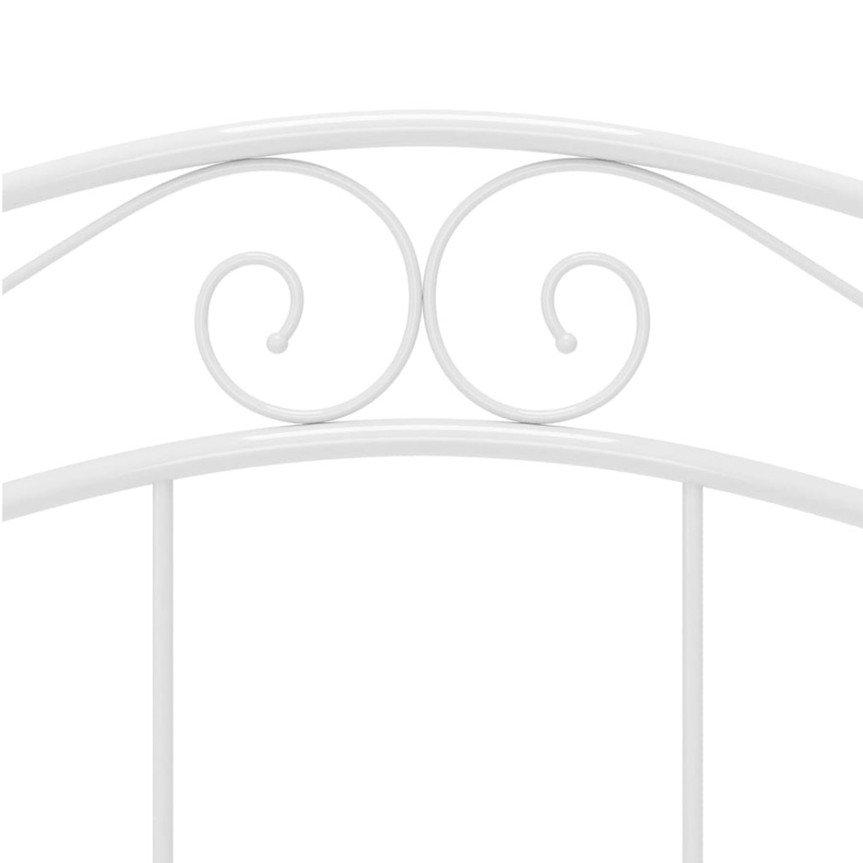 Estructura de cama de metal blanco 120x200