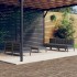 Muebles de jardín 6 pzas con cojines antracita madera de