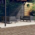 Muebles de jardín 7 pzas con cojines antracita madera de